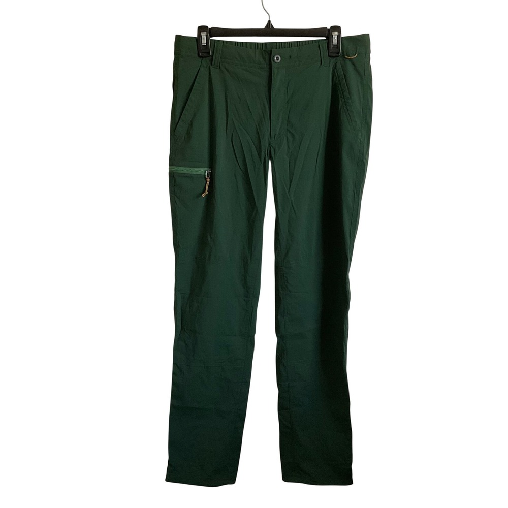REI Women's Green Full Length Hiking Outdoor Pants - Size 8 Camping Quick Dry